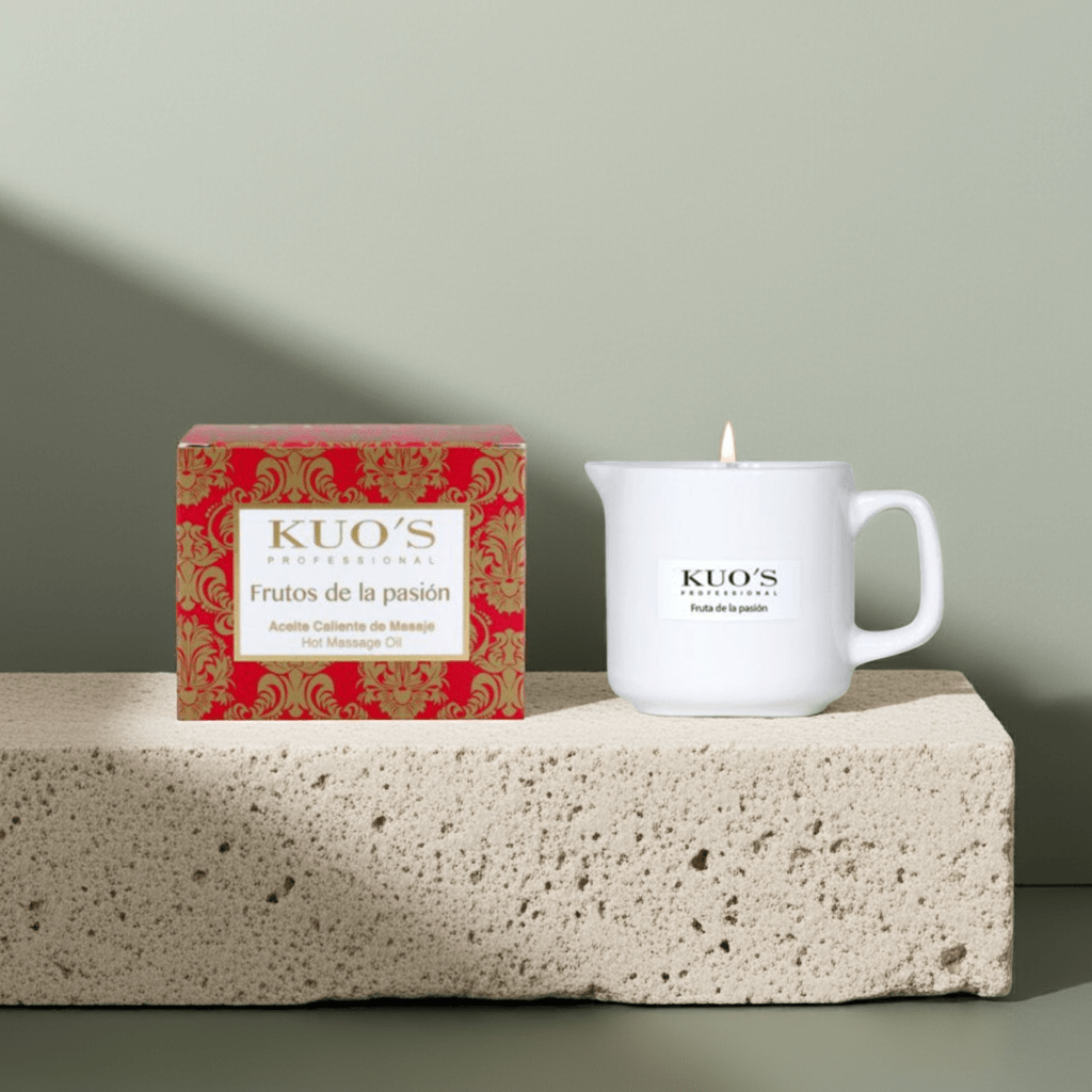 Kuo's Professional - Velas para Masaje. Vela de Aceite Caliente Frutos de la Pasión - Kuo's Professional