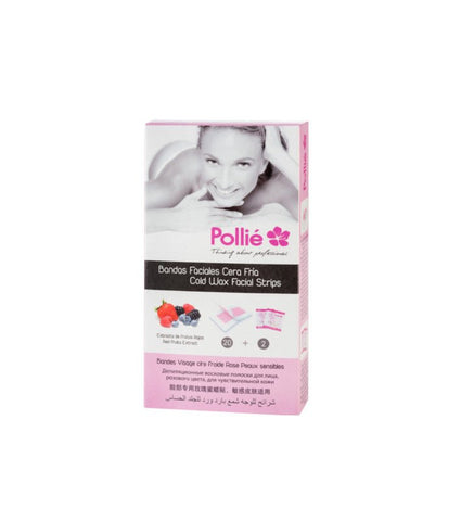 Pollié - Caja 20 bandas cera fría Pieles Sensibles Profesional