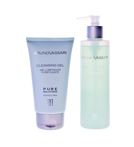 Pack higiene facial piel grasa - Pure Solutions de Bruno Vassari