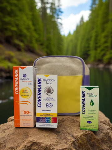 Covermark - Rayblock. Pack Body Plus Milk + Face SPF80