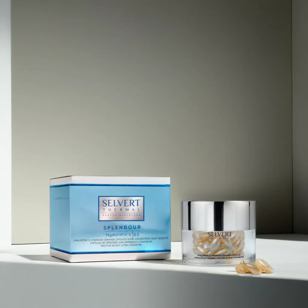 Splendour. Hyaluronic & Vitamin B3 Ceramide Capsules Ultra concentrate Night Booster - Selvert Thermal thumbnail