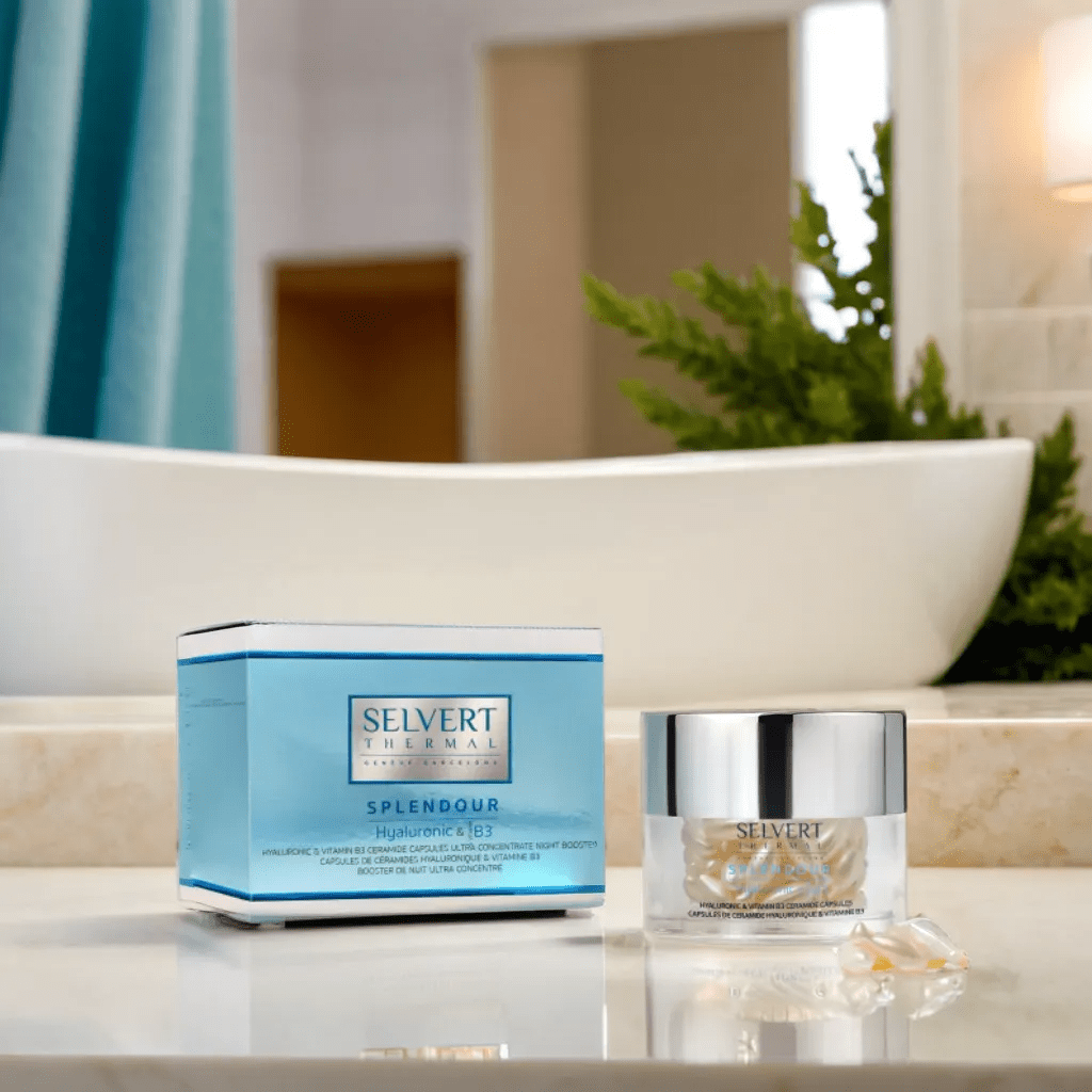 Splendour. Hyaluronic & Vitamin B3 Ceramide Capsules Ultra concentrate Night Booster - Selvert Thermal thumbnail