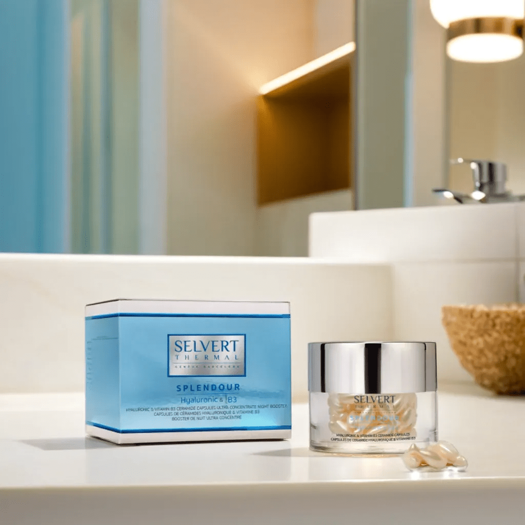 Splendour. Hyaluronic & Vitamin B3 Ceramide Capsules Ultra concentrate Night Booster - Selvert Thermal thumbnail