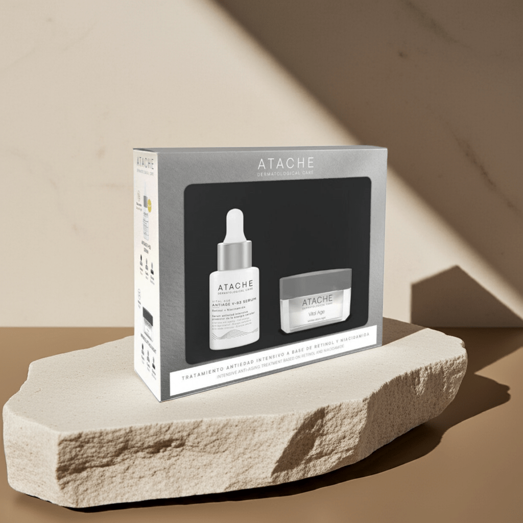 Pack Antiage V-B3 Serum + Wrinkle Attack Night de Atache thumbnail