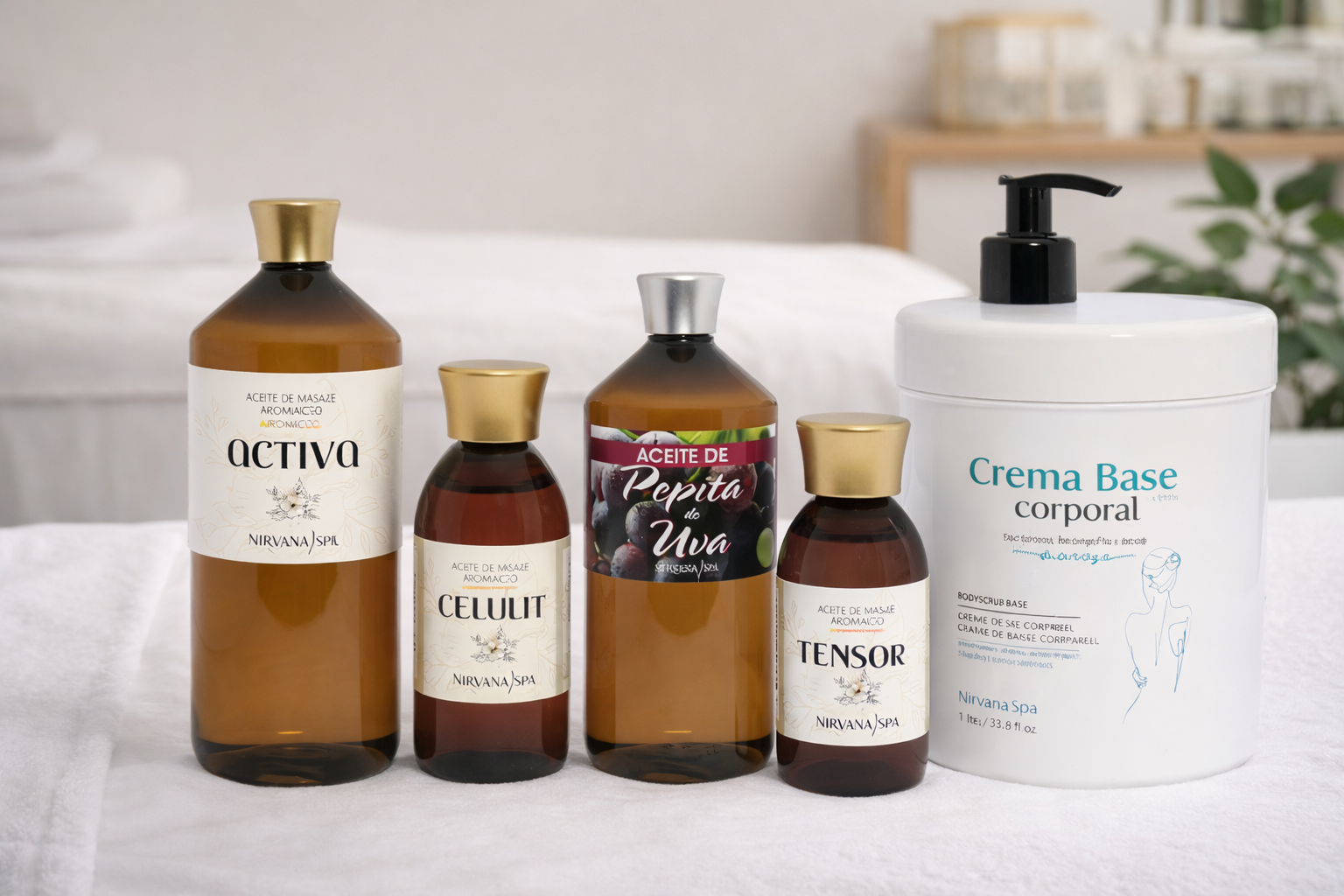 Aceites portadores y de masaje de Nirvana Spa