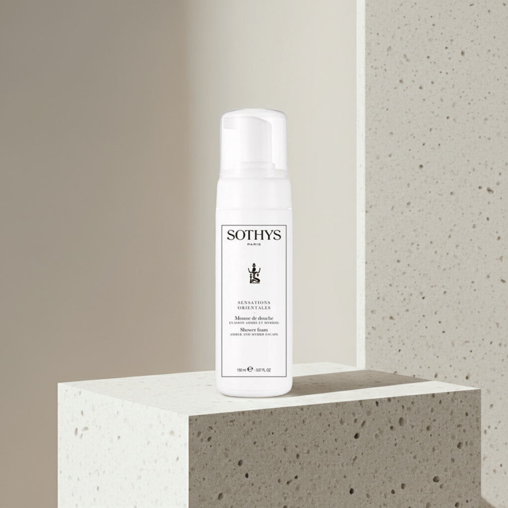 Corporal. Sensations orientales. Mousse de ducha ámbar y mirra - SOTHYS - Sothys