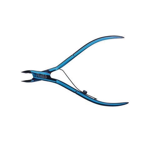 Alicates corta cutículas azul titanio 11 cm de Pollié