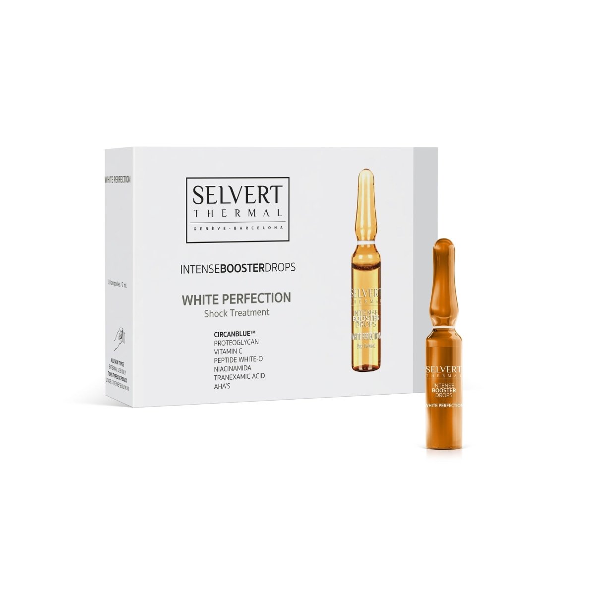 Intense Booster Drops. Ampollas White Perfection - Selvert Thermal - Selvert Thermal