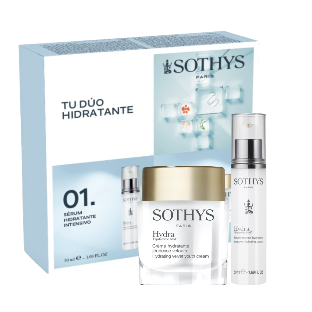 Cofre Hydra Acid 4. Crème Hydratante Jeunesse Velours + Serum Intensif Hydratant de Sothys