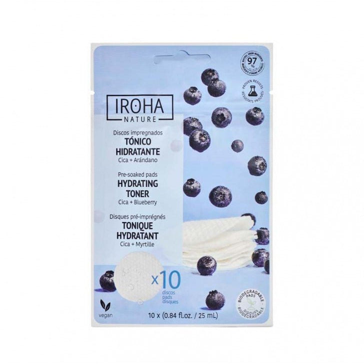 Discos Impregnados. Tónico Hidratante - IROHA NATURE - Iroha Nature