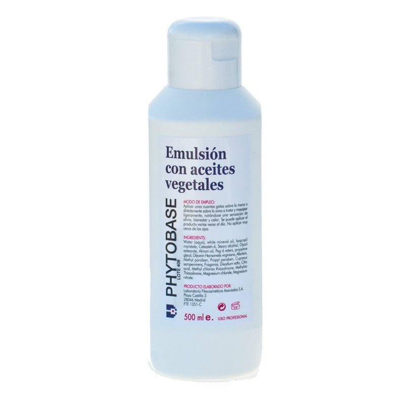 Emulsion con Aceites Vegetales - PHYTOBASE - Phytobase