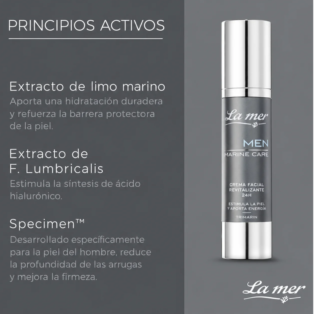 Fluido 24h (Con perfume) - Men Marine Care de La mer