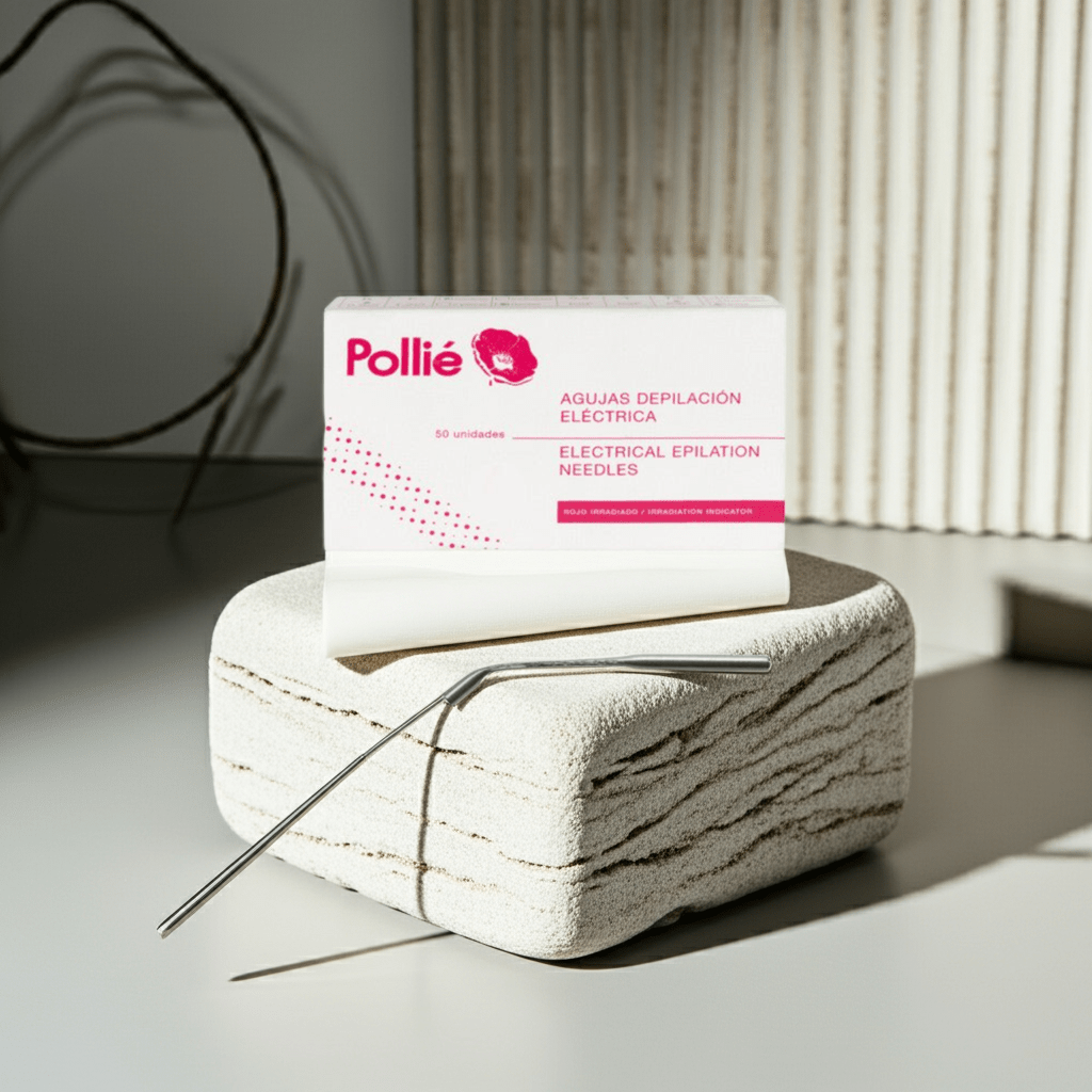 Pollié - Agujas depilación Inclinadas Profesional - Pollié