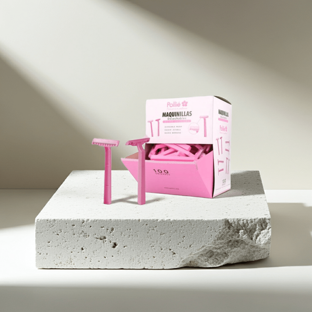 Pollié - Dispensador 100 maquinillas desechables Profesional - Pollié