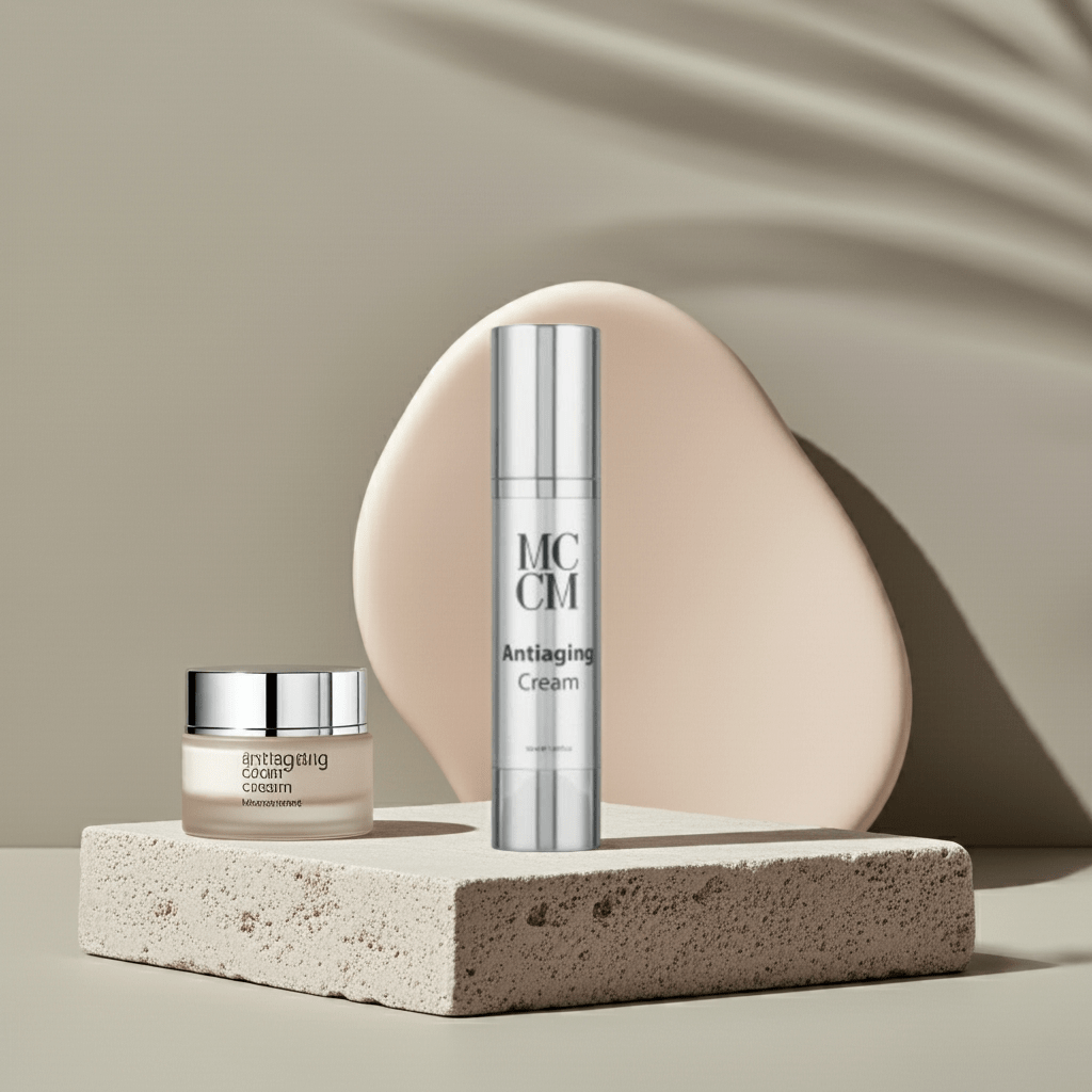 Facial Lines. Antiaging Cream - Medical Cosmetics - Medical Cosmetics