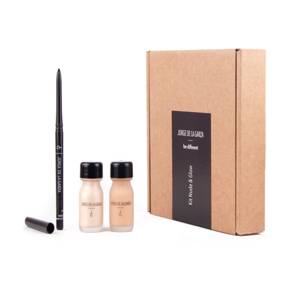 Kit Nude&Glow. Liquid Glow + Skin Perfect + Kajal Liner de Jorge de lasa Garza