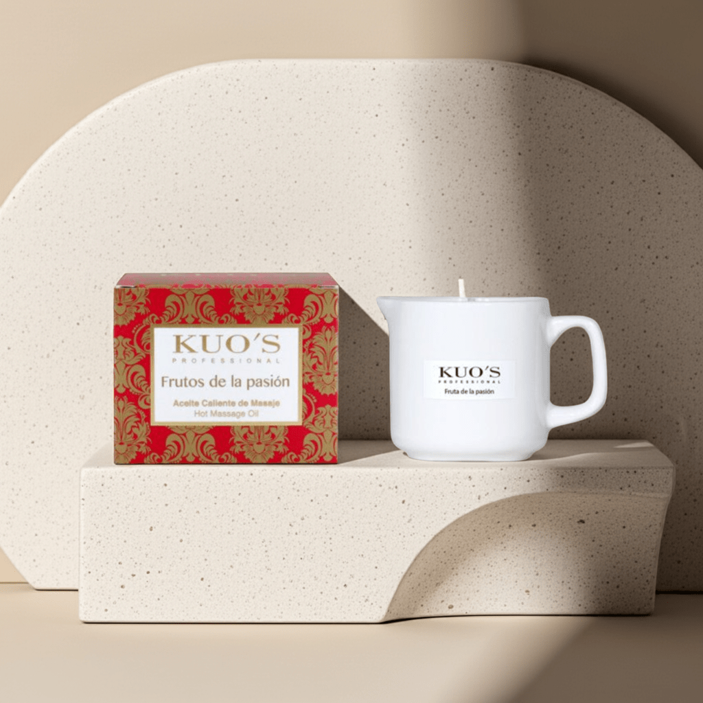 Kuo's Professional - Velas para Masaje. Vela de Aceite Caliente Frutos de la Pasión - Kuo's Professional