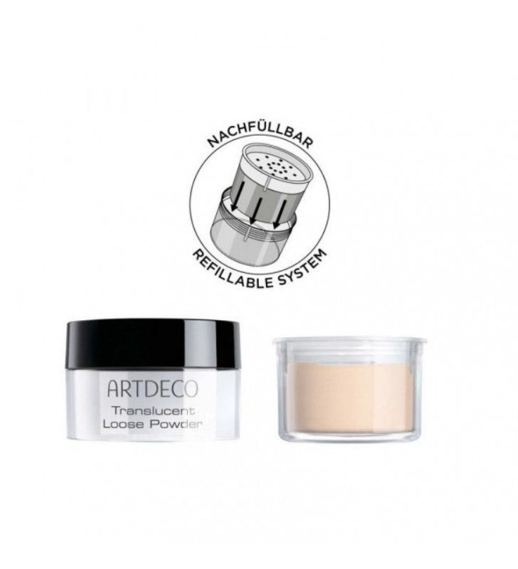 Luminous skin. Translucent Loose Powder Refill - ARTDECO thumbnail