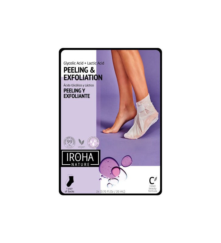 Manos y pies. Calcetines mascarilla Peeling y exfoliantes - IROHA NATURE - Iroha Nature