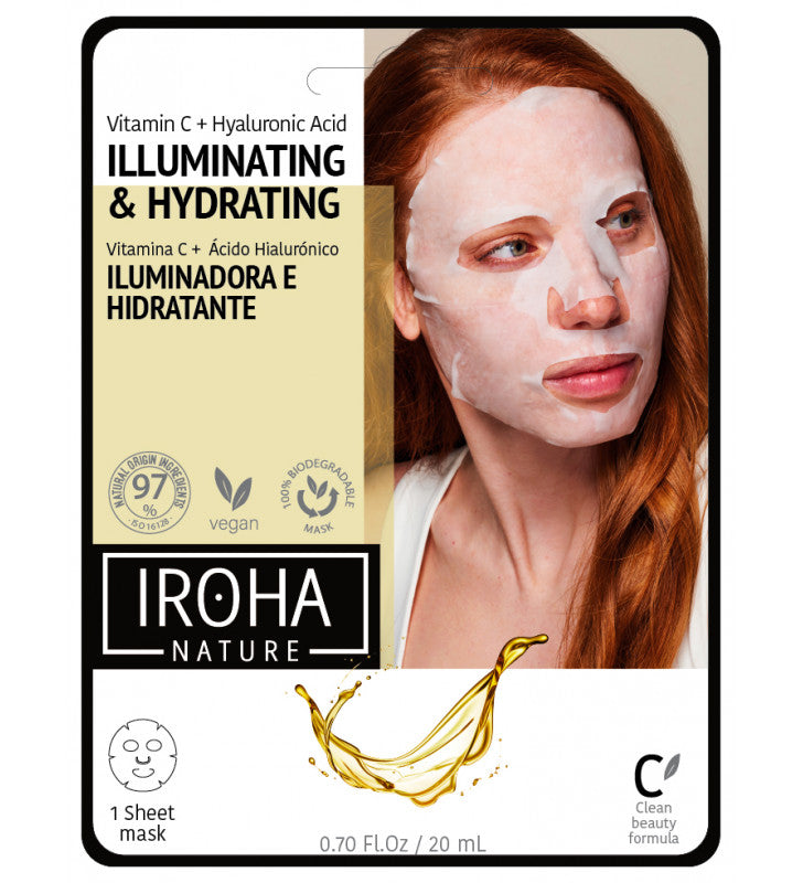 Mascarillas faciales. Vitamina C + Ácido Hialurónico - IROHA NATURE thumbnail