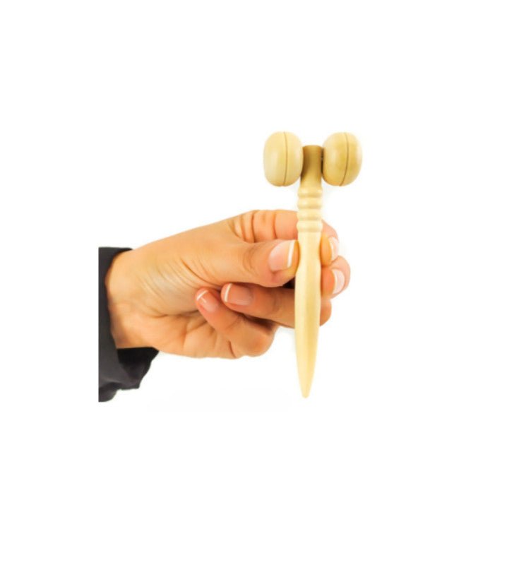 Mini Rodillo Bisférico Facial Maderoterapia Profesional de Maderoterapia