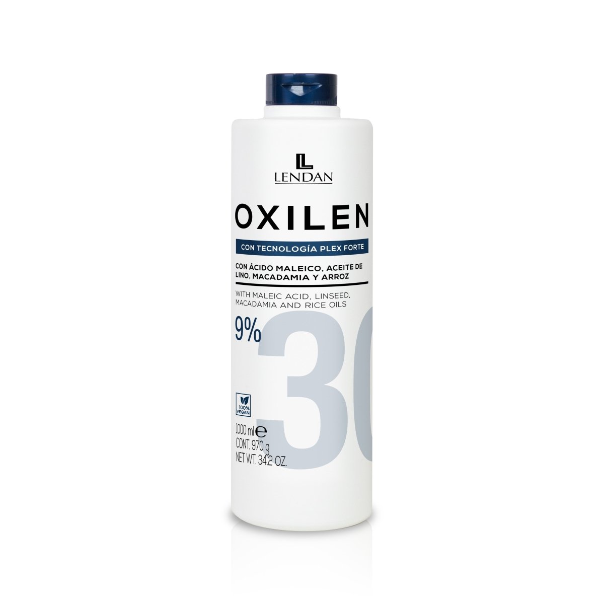 Oxilen. Agua Oxigenada Estabilizada en crema 30 vol (9%) - LENDAN - Lendan Cosmetics