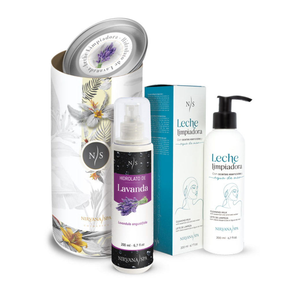 Pack Beauty At Home. Leche Limpiadora + Hidrolato de Lavanda de Nirvana Spa