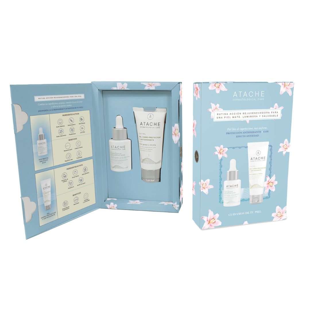 Pack Postbiotic Salicylic Acid + Gel Hidro - Protector Antiox - Atache