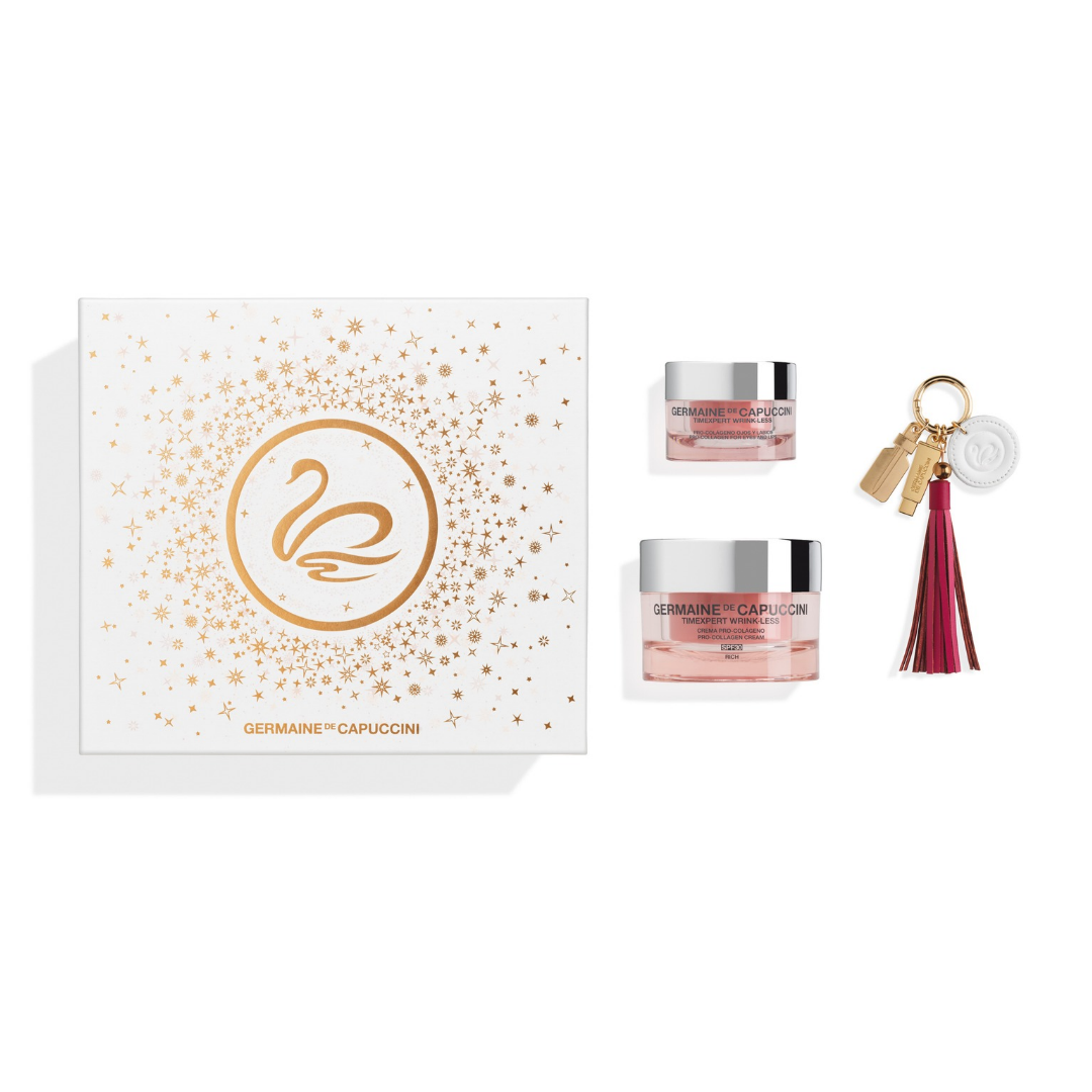 Pack  Navidad Timexpert Wrink·Less. Crema Día Pro-Colágeno Rich + Contorno de ojos y labios de Germaine de Capuccini