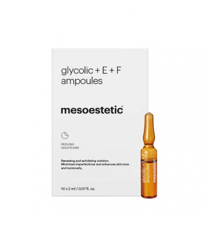 Peeling Solutions. Glycolic + E + F Ampoules - MESOESTETIC thumbnail