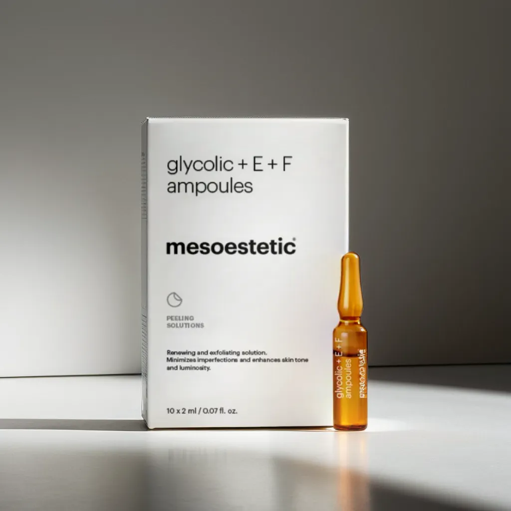 Peeling Solutions. Glycolic + E + F Ampoules - MESOESTETIC thumbnail