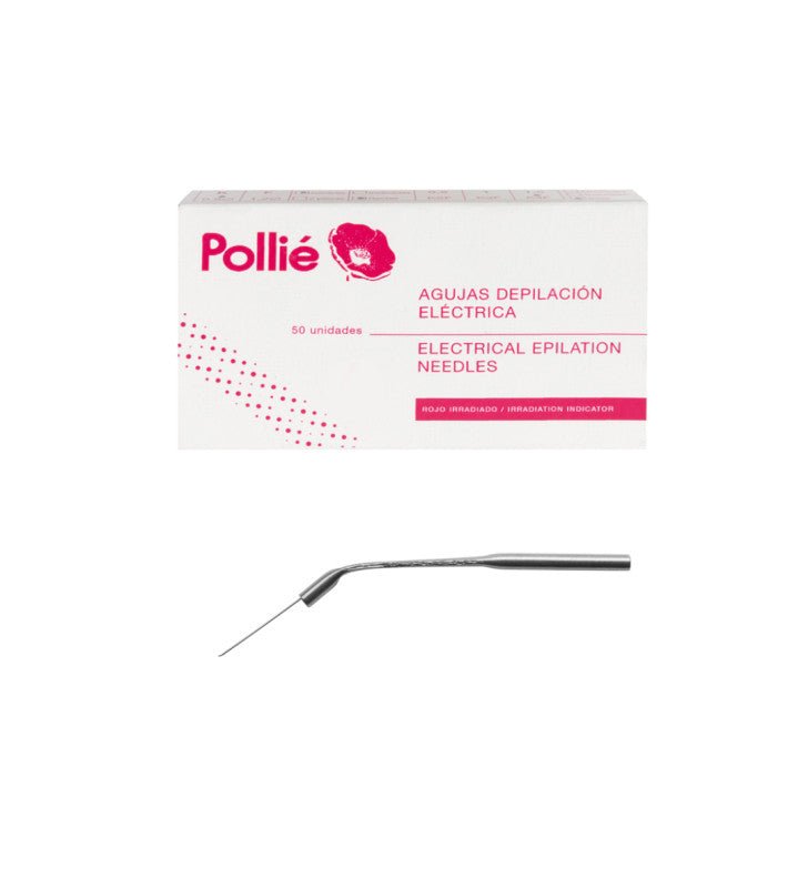 Agujas depilación Inclinadas Profesional  de Pollié