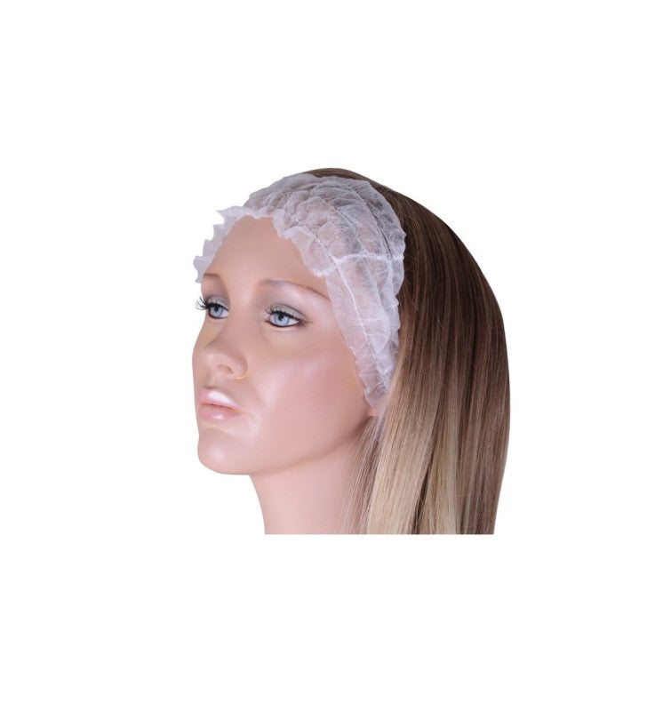 Pollié - Box 100 professional white headbands thumbnail