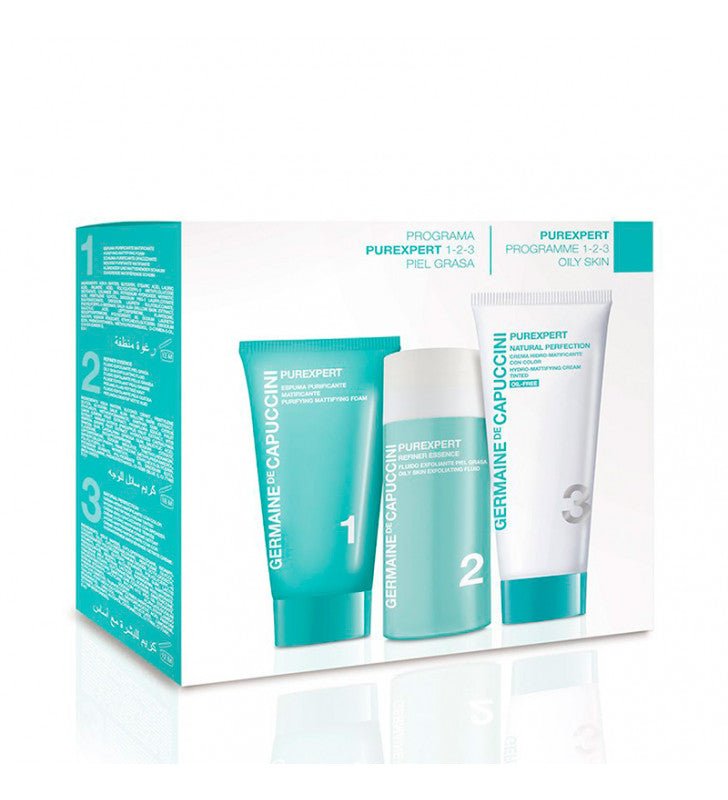 Programa 1-2-3 Pieles Grasas con Color - Purexpert  de Germaine de Capuccini