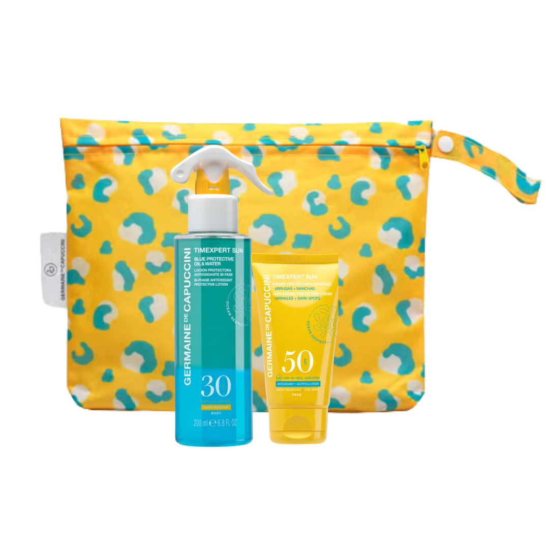 Rutina Solar Rostro y Cuerpo Timexpert Sun. Crema Protectora SPF50 & Blue Protective Oil & Water SPF30 de Germaine de Capuccini thumbnail