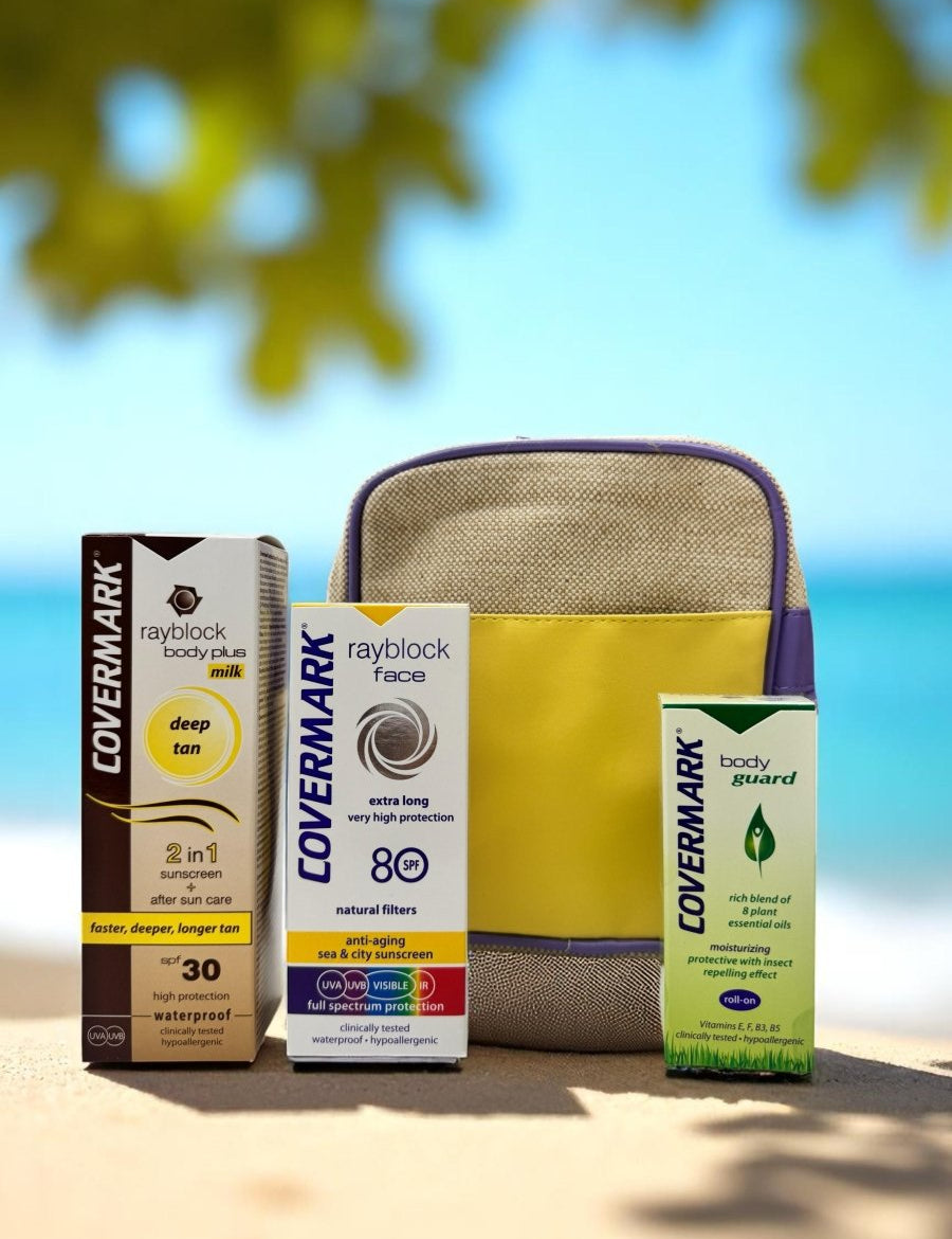 Covermark - Rayblock. Pack Body Plus Deep Tan Milk + Face SPF80 - Covermark