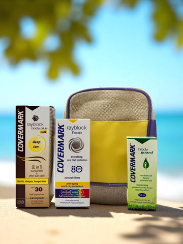 Covermark - Rayblock. Pack Body Plus Deep Tan Milk +  Face SPF80