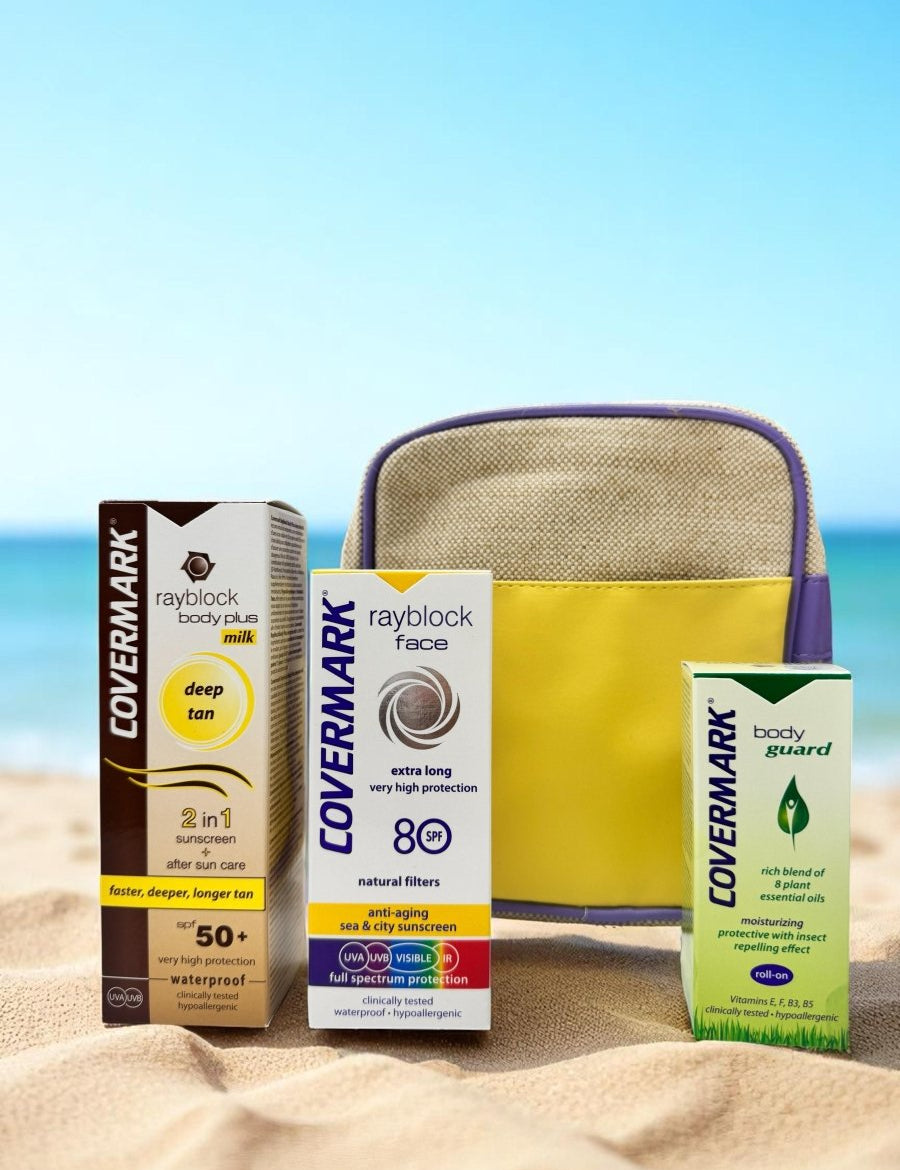 Covermark - Rayblock. Pack Body Plus Deep Tan Milk + Face SPF80 - Covermark