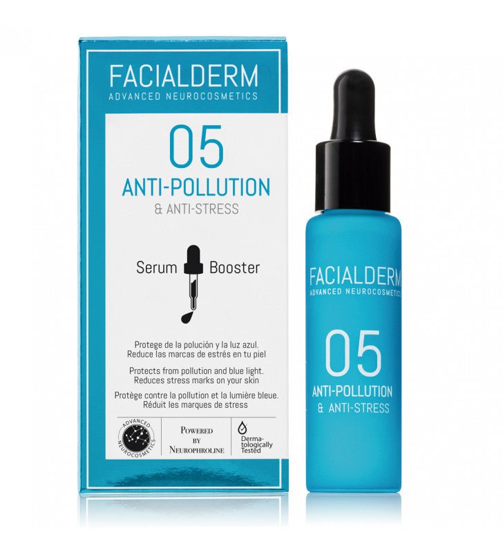 Serum Booster. 05 Anti-Polución y Anti Luz- Azul de Facialderm