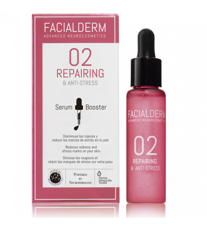 Serum Booster. 02 repairing and anti -stress - FACIALDERM thumbnail