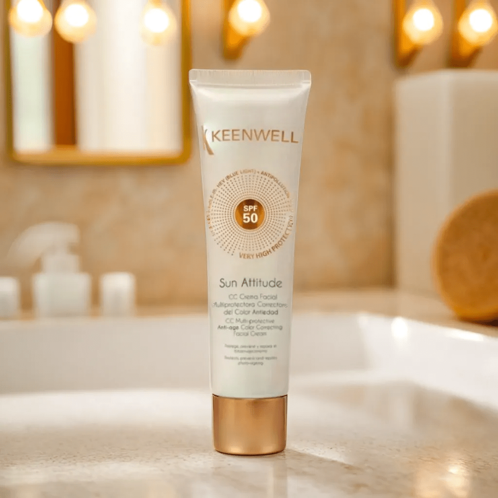 Sun Attitude. CC Crema Facial Multiprotectora Correctora Antiedad SPF50 - KEENWELL - Keenwell