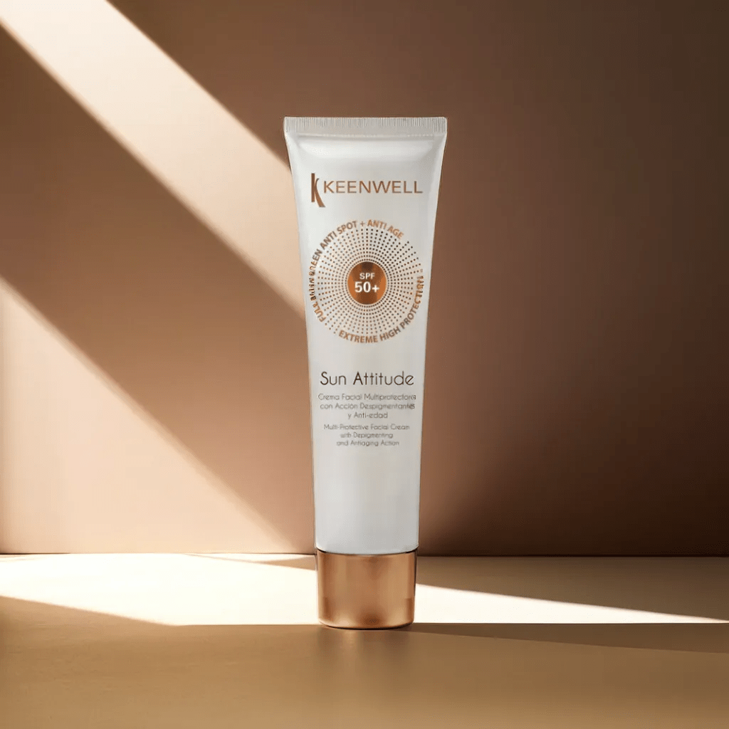 Sun Attitude. Crema Facial Multiprotectora Despigmentante y Anti - edad SPF50+ - KEENWELL - Keenwell