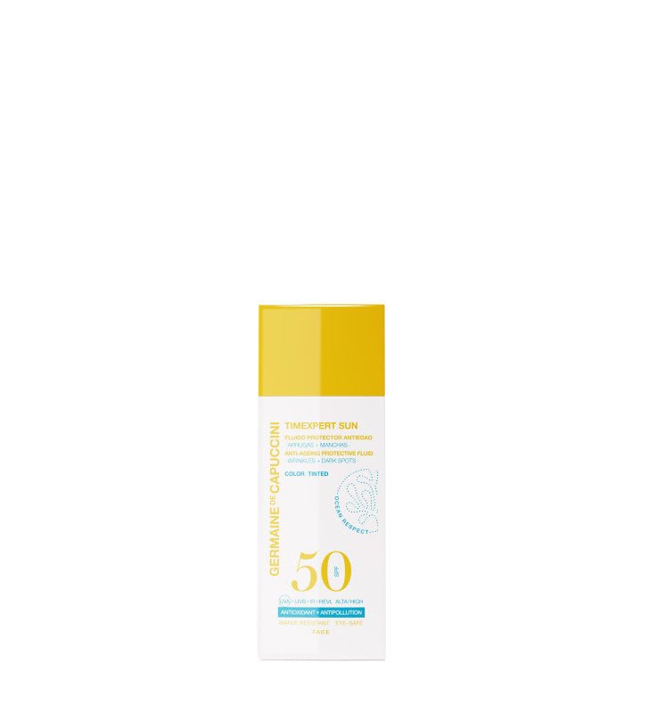 Fluido protector antiedad con color Germaine de Capuccini