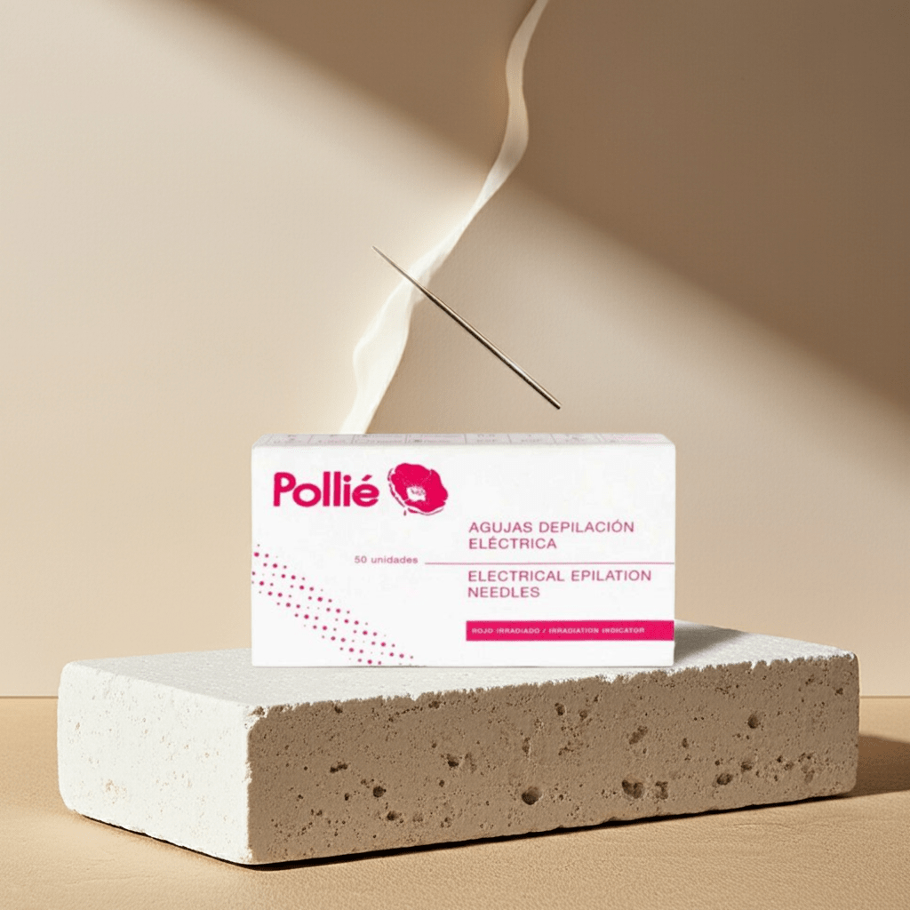 Pollié - Caja 50 agujas depilación cónicas Profesional - Pollié