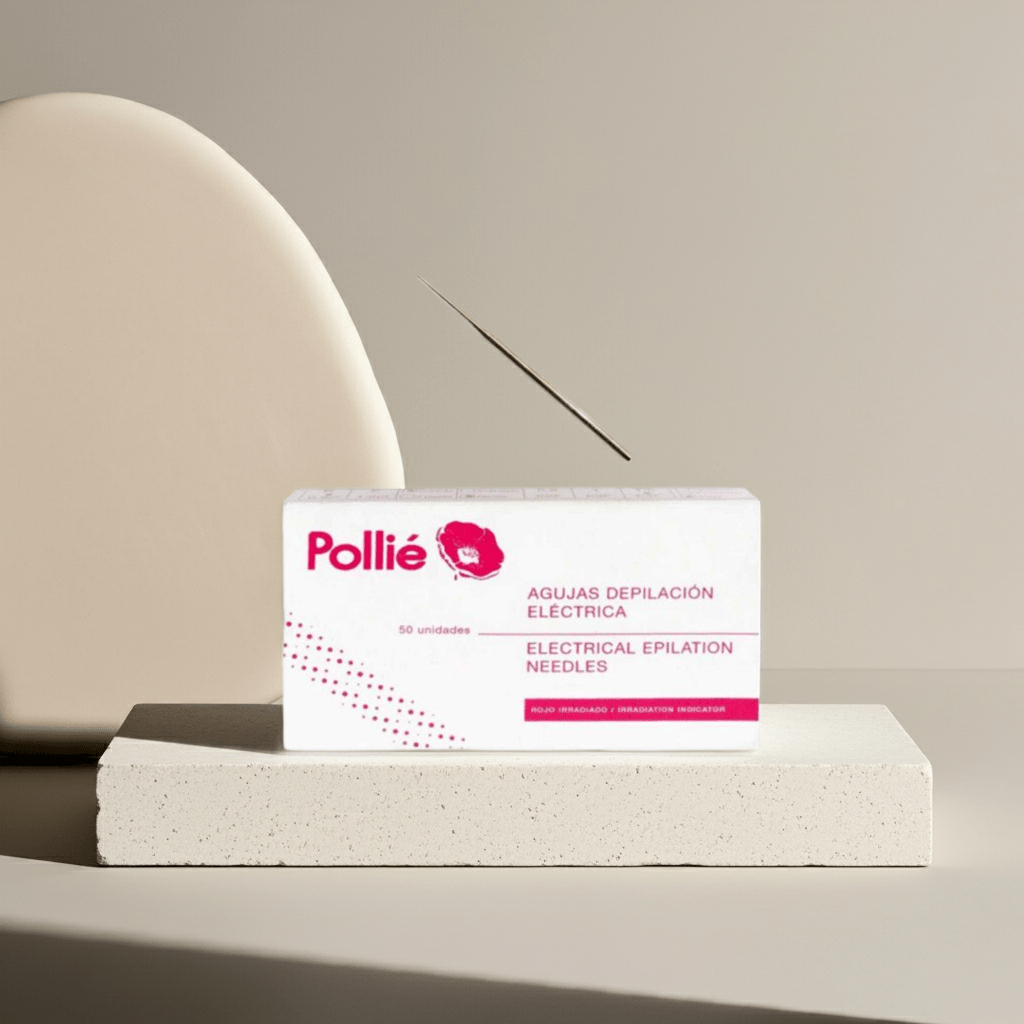 Pollié - Caja 50 agujas depilación cónicas Profesional - Pollié