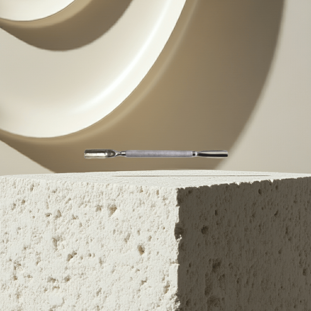 Pollié - Doble empujador cutículas acero inoxidable Profesional - Pollié