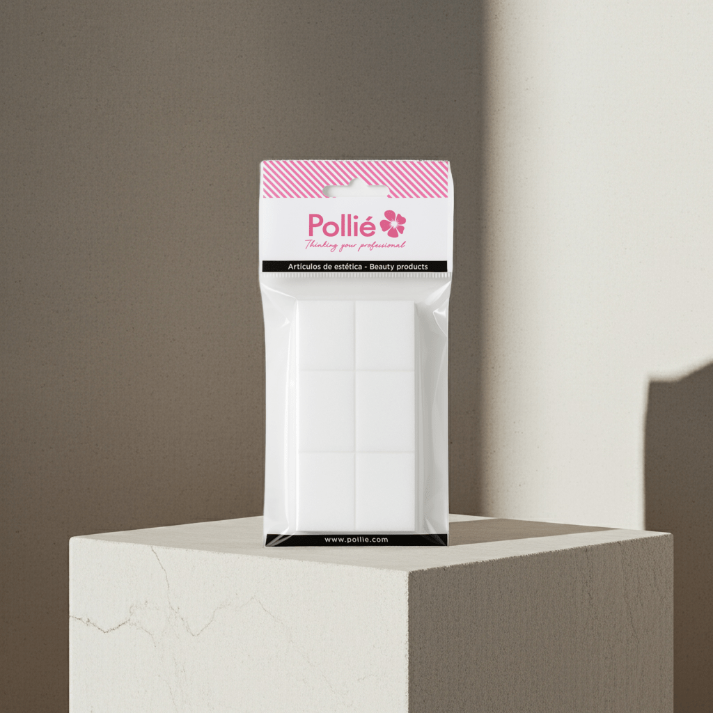 Pollié - Bolsa de 6 limas mini bloque de 2 caras profesional - Pollié