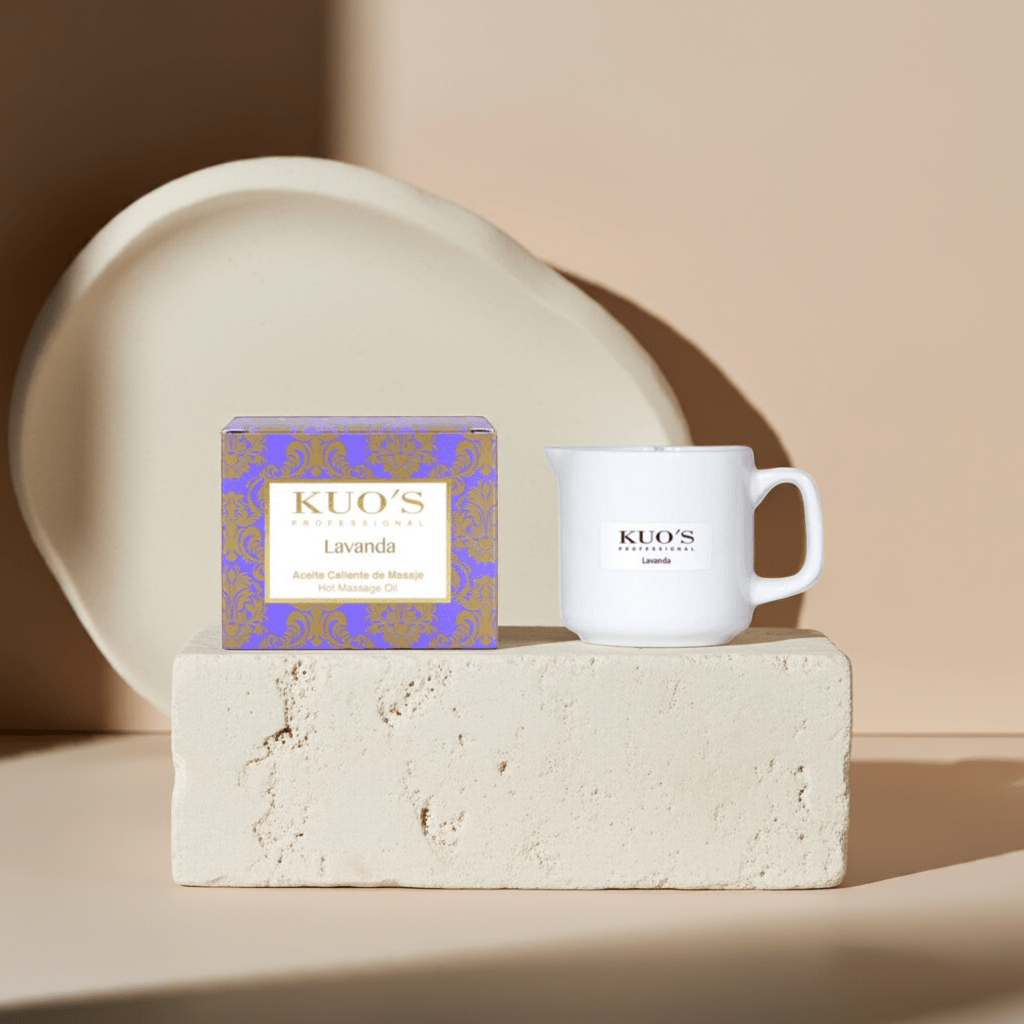 Kuo's Professional - Velas para Masaje. Vela de Aceite Caliente Lavanda - Kuo's Professional