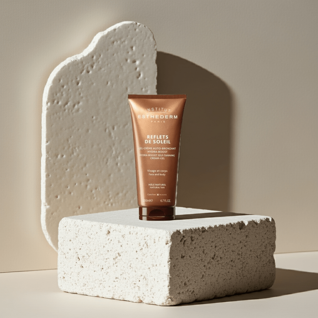 Reflets de Soleil. Gel - Crème Auto - Bronzant Hydra - Boost - Institut Esthederm - Institut Esthederm