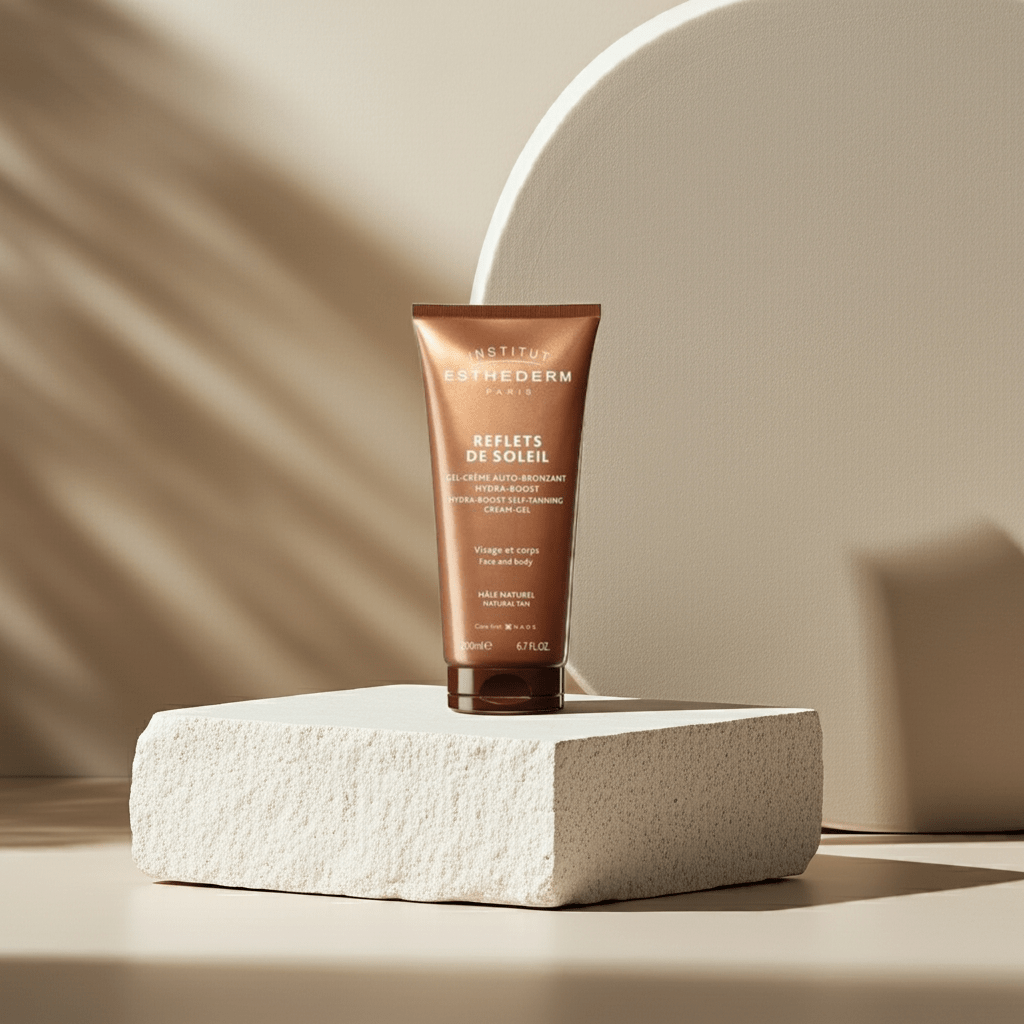Reflets de Soleil. Gel - Crème Auto - Bronzant Hydra - Boost - Institut Esthederm - Institut Esthederm